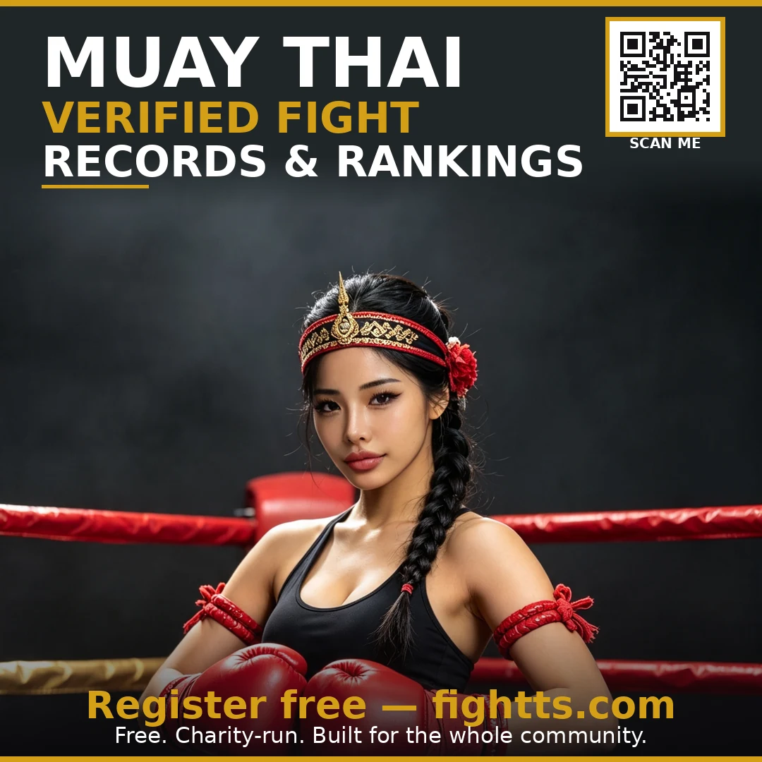 Muay Thai verified fight records & rankings — register free